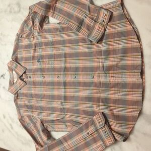 Original Penguin Men's heritage slim Fit Dress Casual Shirt Size: large